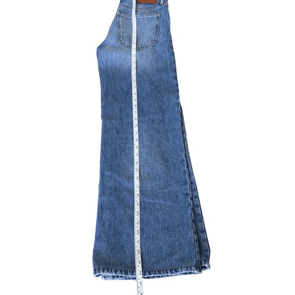 ZARA DENIM HIGH RISE WIDE LEG - Picture 5 of 11